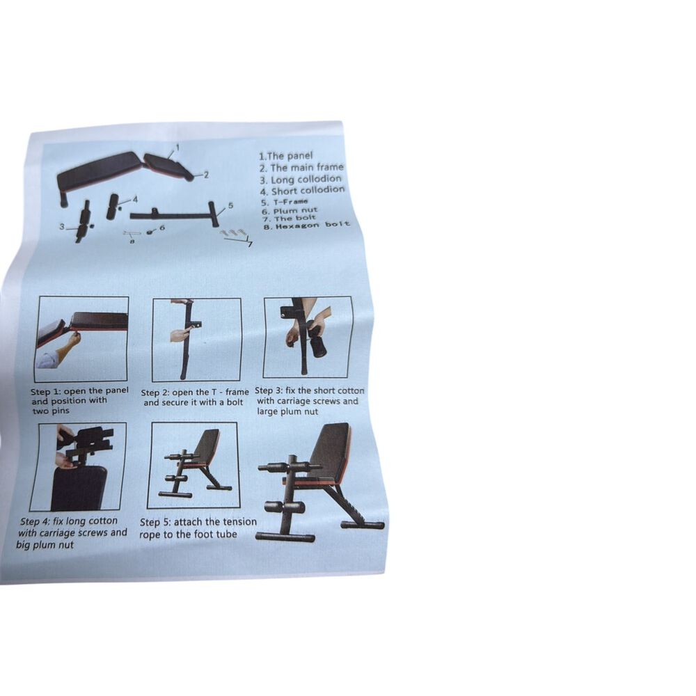 Banco Entrenamiento Plegable Regulable 6 Posiciones 6.0 image number 7.0