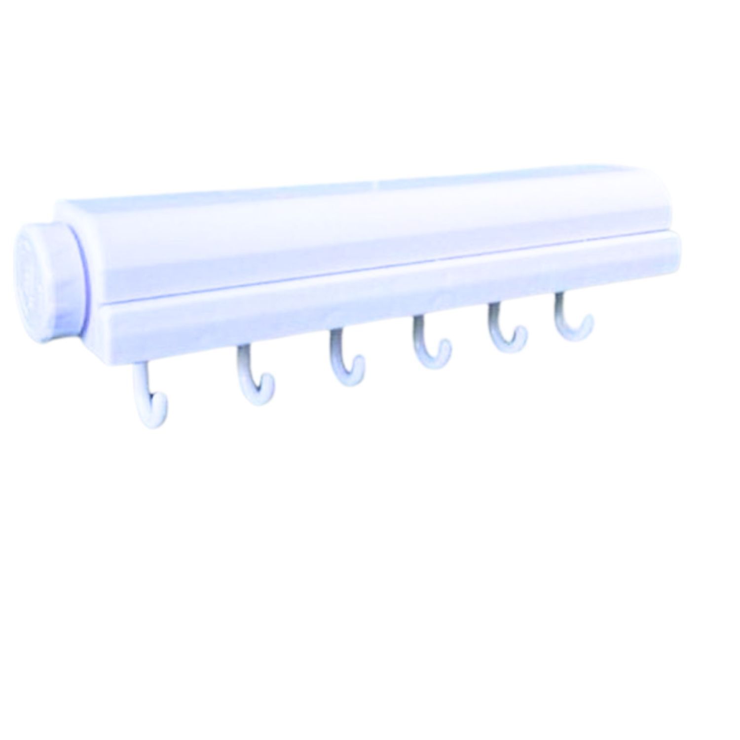 Colgador Ropa Pared Multifuncional Blanco Lineas Ropa image number 1.0