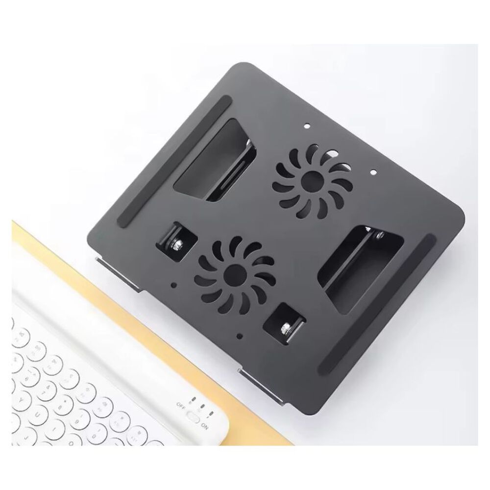 Soporte Aluminio Cooler Para Notebook 360 Negro image number 2.0