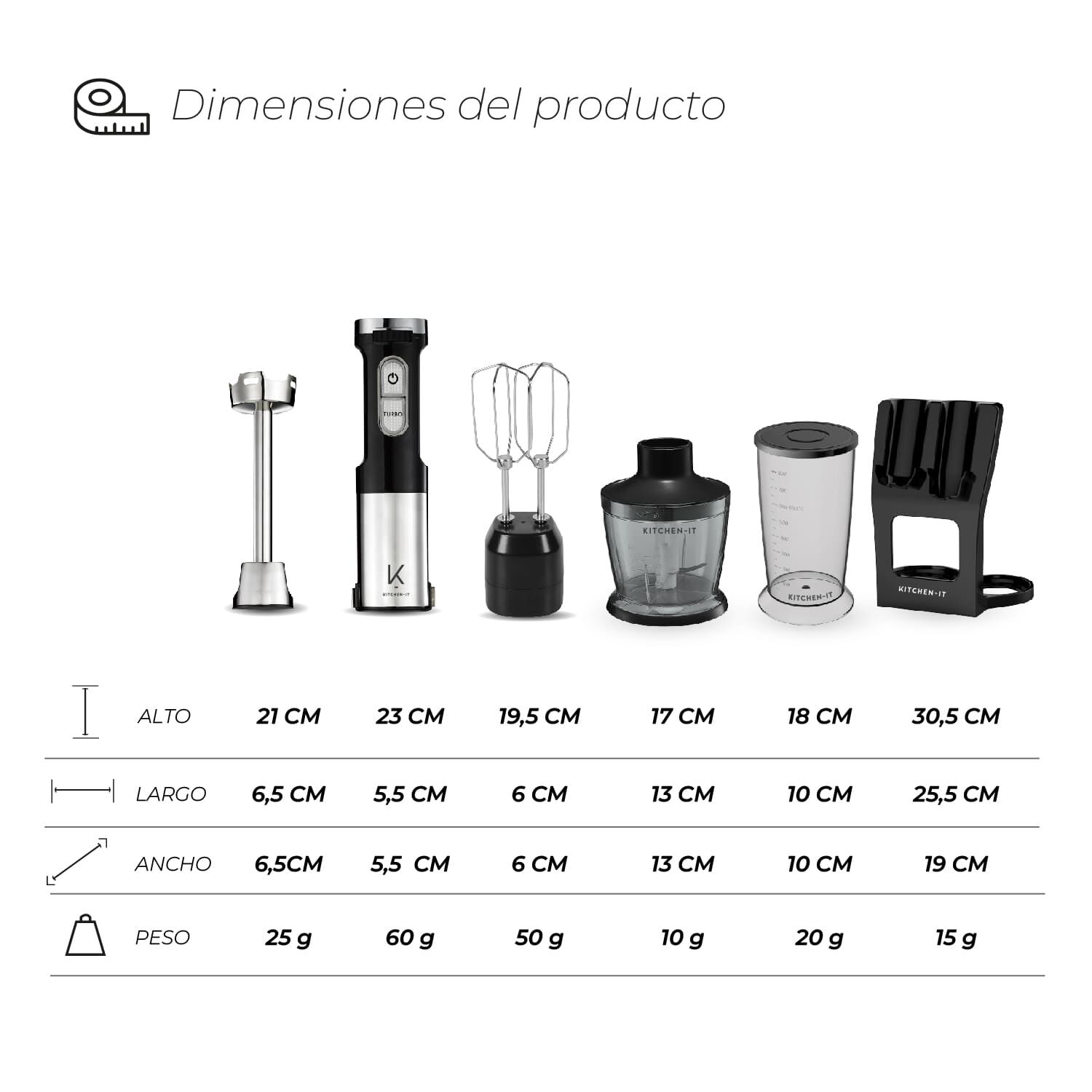 Minipimer Pro 1000w 5 En 1 image number 8.0