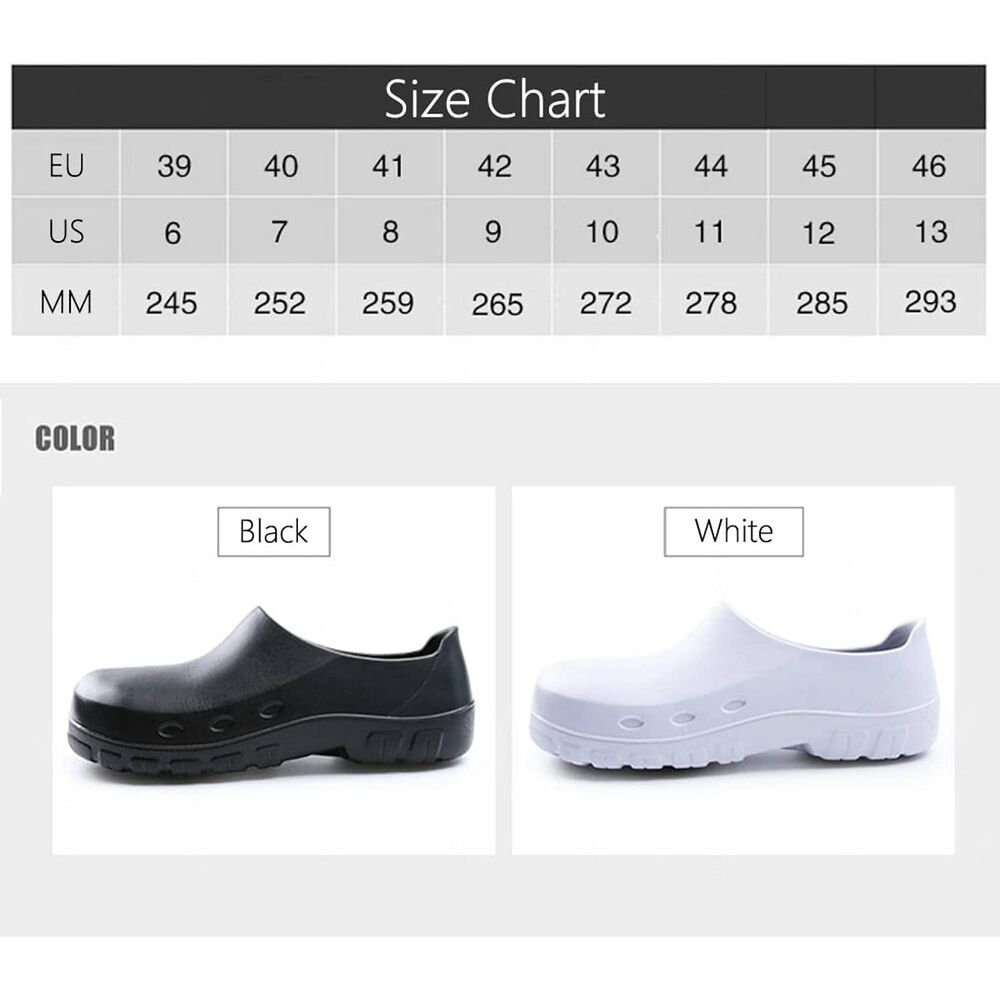 Zapato Zueco Antideslizante Cocina De Seguridad Punta Acero image number 5.0