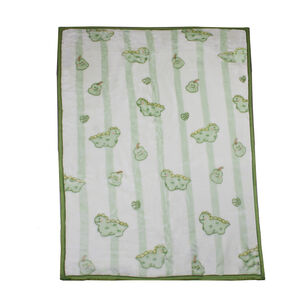 Frazada Ultra Soft Dino 80x110cm Verde Bebesit