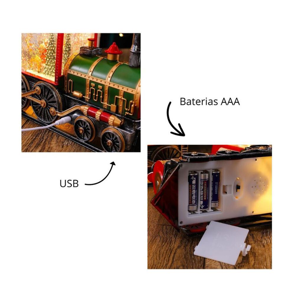 Adornos Navide&ntilde;os Tren M&aacute;gico De Navidad Santa Viejo Pascua image number 3.0