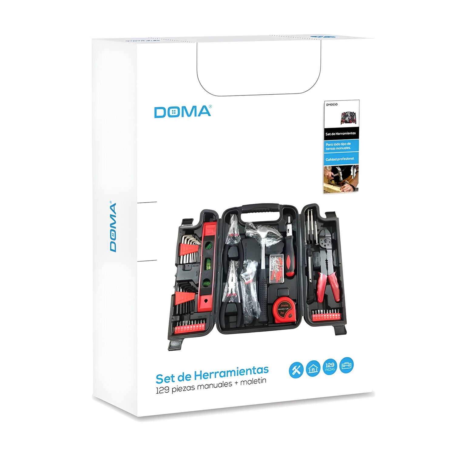 Kit De Herramientas 129 Piezas Multiusos Con Malet&iacute;n Dm-0030 image number 4.0