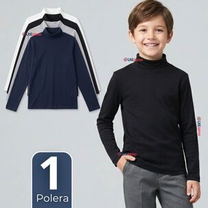 Polera Camiseta Polar Primera Capa Beatle Manga Larga Colores Surtido Ni&ntilde;o