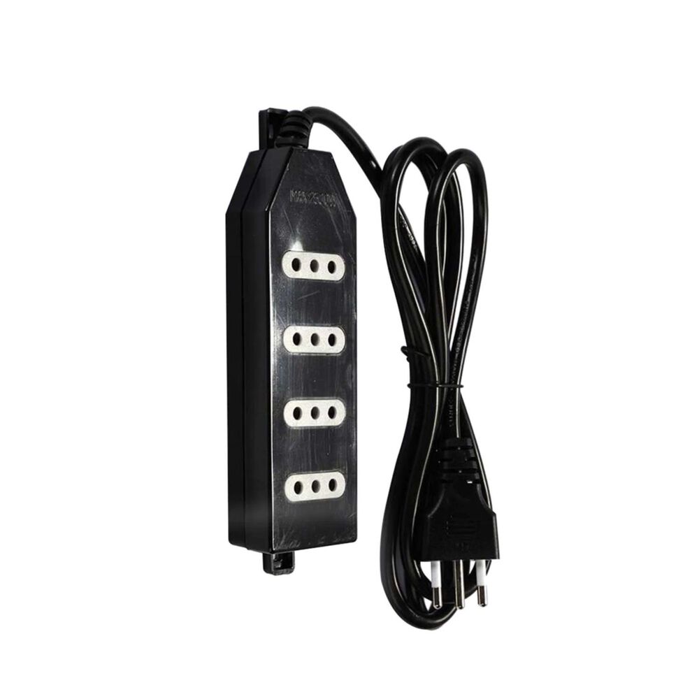 Zapatilla Alargador 1.5mt 4 Entradas Negro image number 0.0