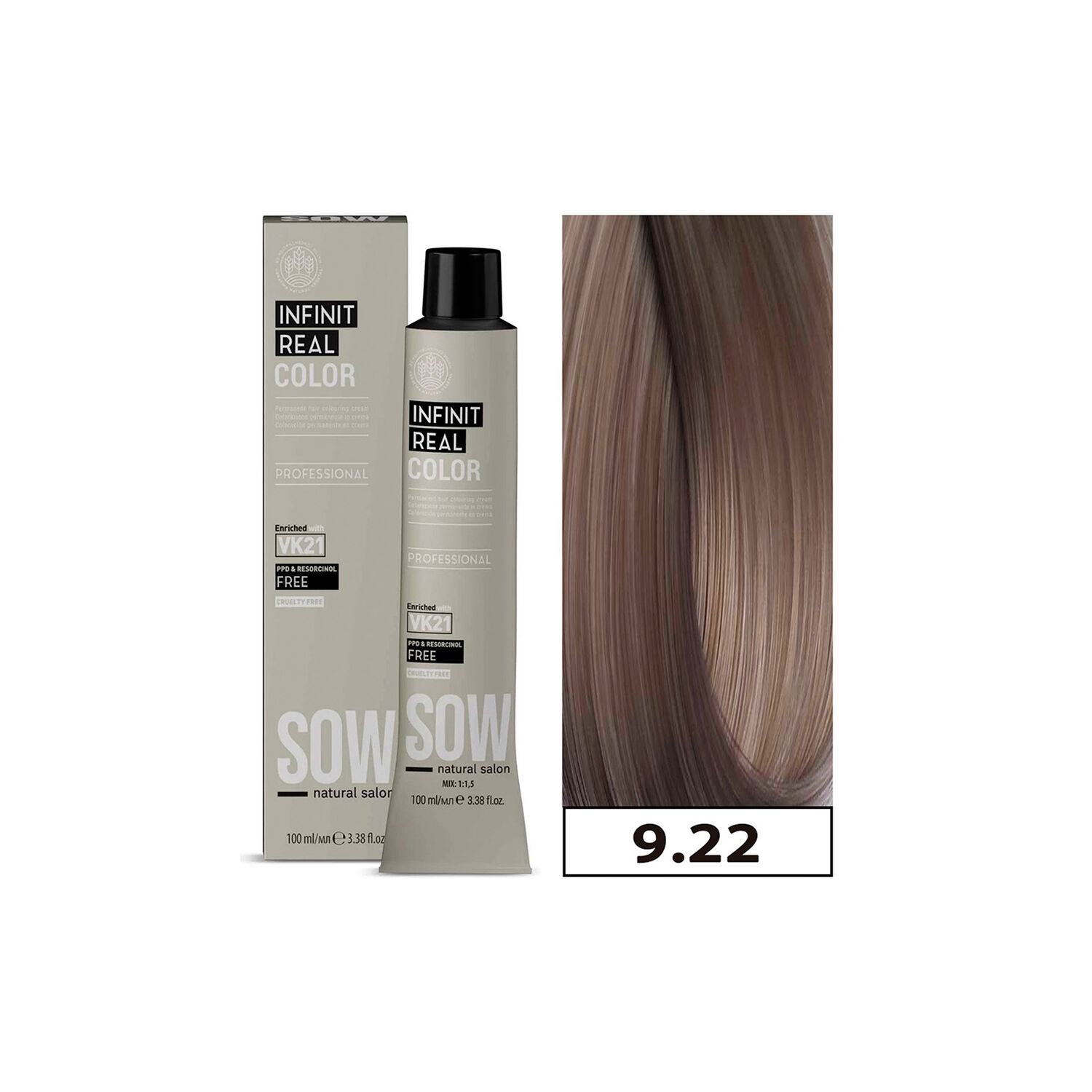 Tintura Sow Vk21 Permanente Sin Amoniaco 100ml + Oxidante image number 0.0