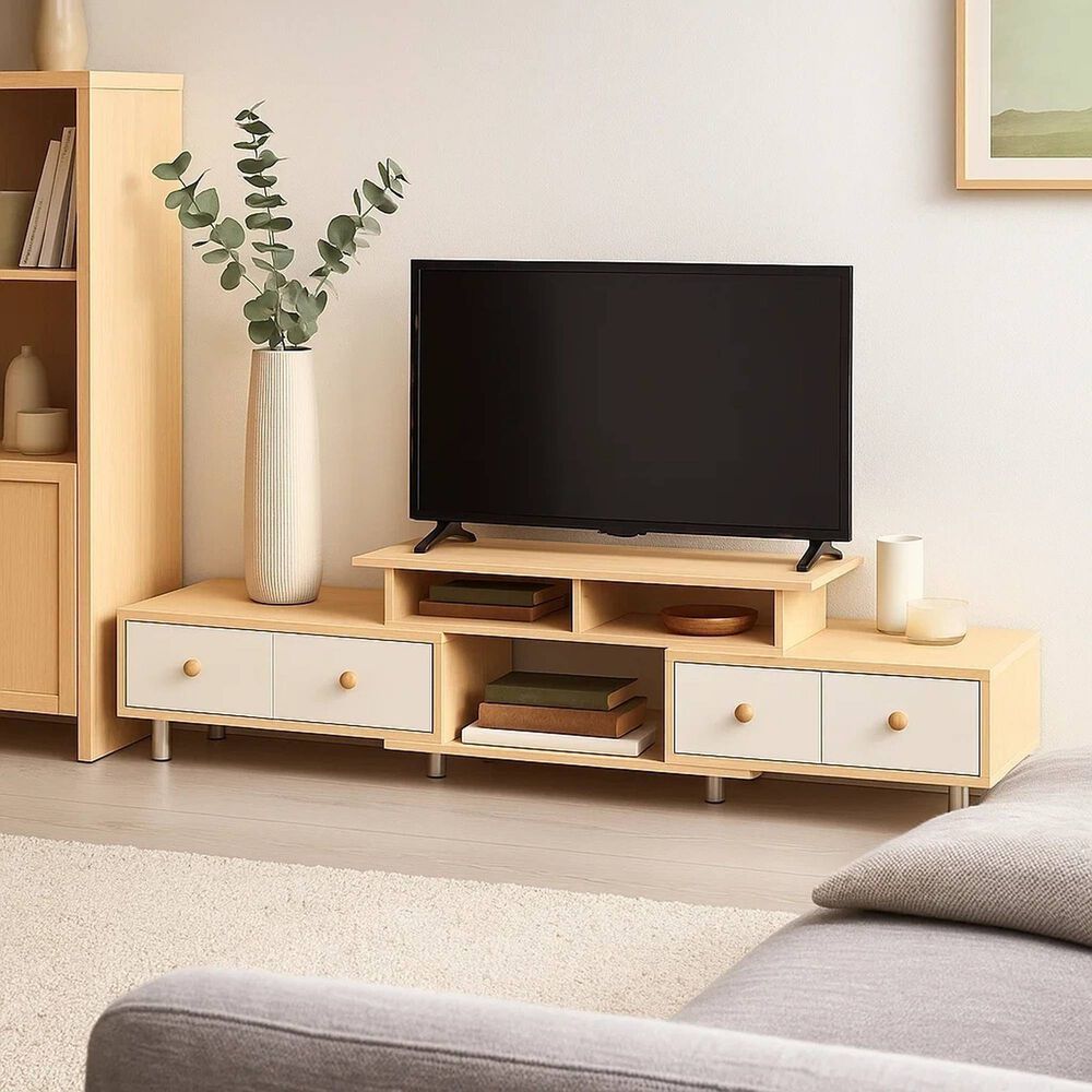 Rack Tv Extendible Cuatro Cajones image number 2.0