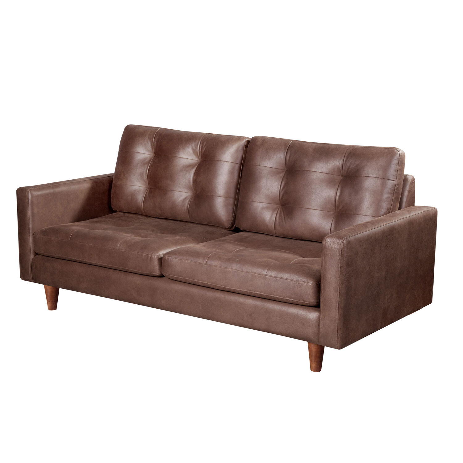Sofa Napoles 3 Cuerpos Cuero Kentucky Cafe Moro image number 2.0
