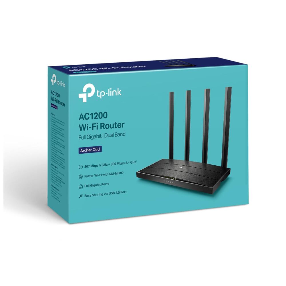 Router Wifi Inalambrico Gigabit Doble Banda Archer C6 Ac1200 image number 3.0