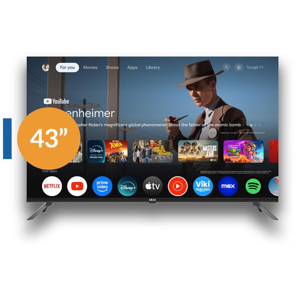 Led 43" Akai Google TV 5.0&nbsp; / Full HD / Smart TV image number 0.0