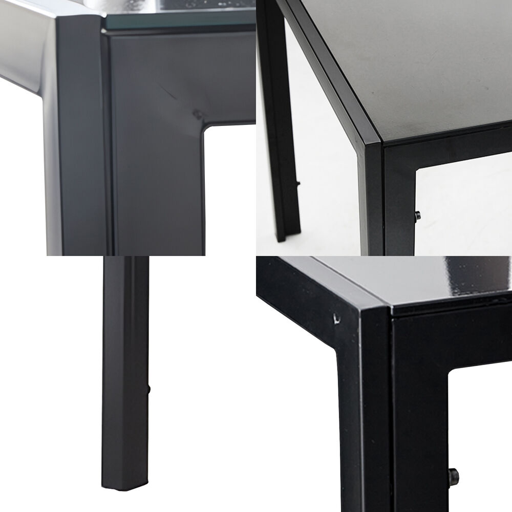 Mesa De Comedor Vidrio Negro 150x80x75cm image number 3.0