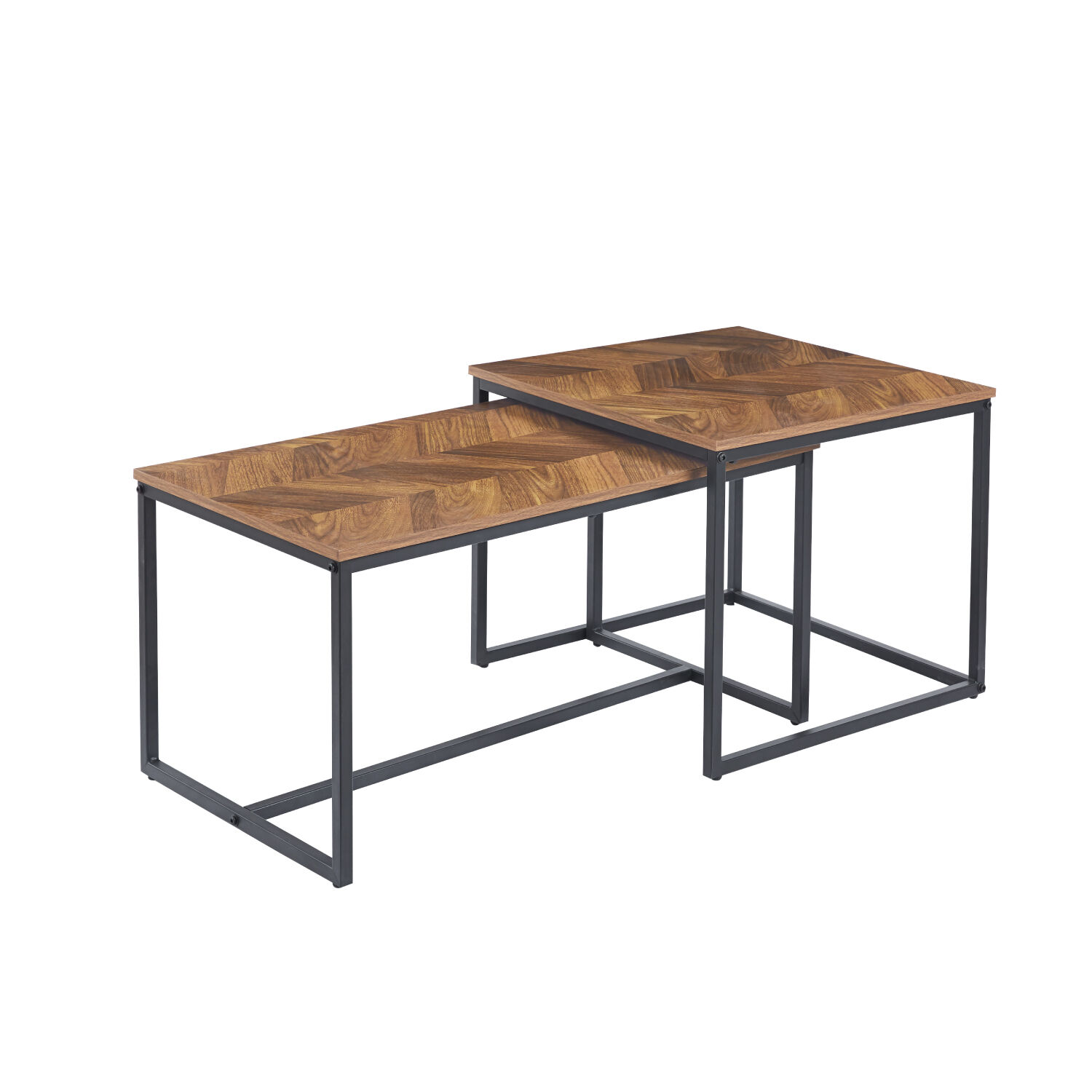 Mesa De Centro Doble Rectangular Madera image number 0.0