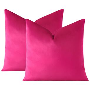 Pack De 02 Fundas De Coj&iacute;n De Terciopelo Suave 45x45 Mod13