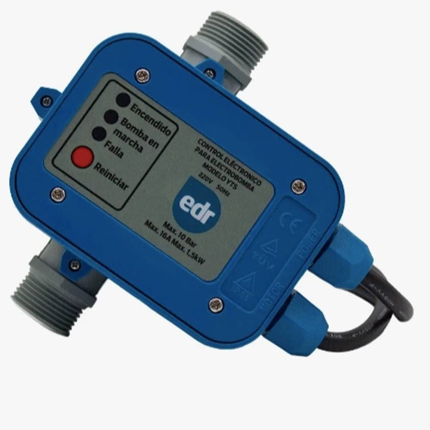 Controlador Electr&oacute;nico Presi&oacute;n Para Bomba De Agua Hasta 2hp image number 0.0