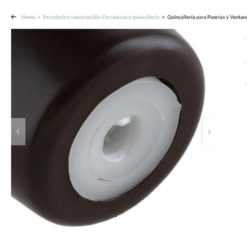 Tope De Puerta Pvc Cónico 30mm Café Dvp image number 1.0