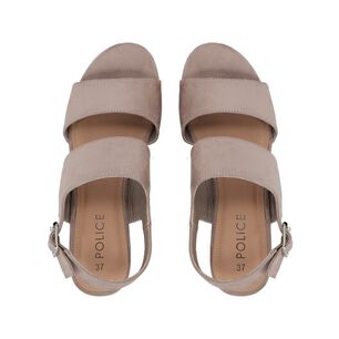 Sandalia Mujer Beige Sof&iacute;a Police