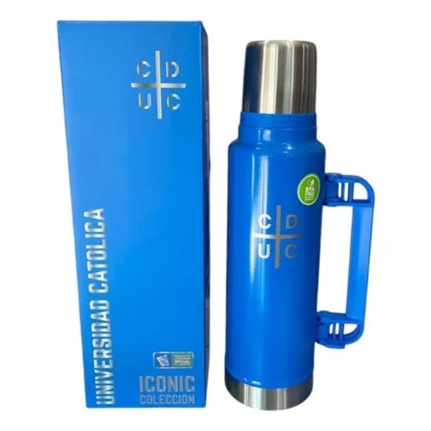Termo U Catolica 1,5 Litros Doble Pared Acero Inoxidable image number 2.0