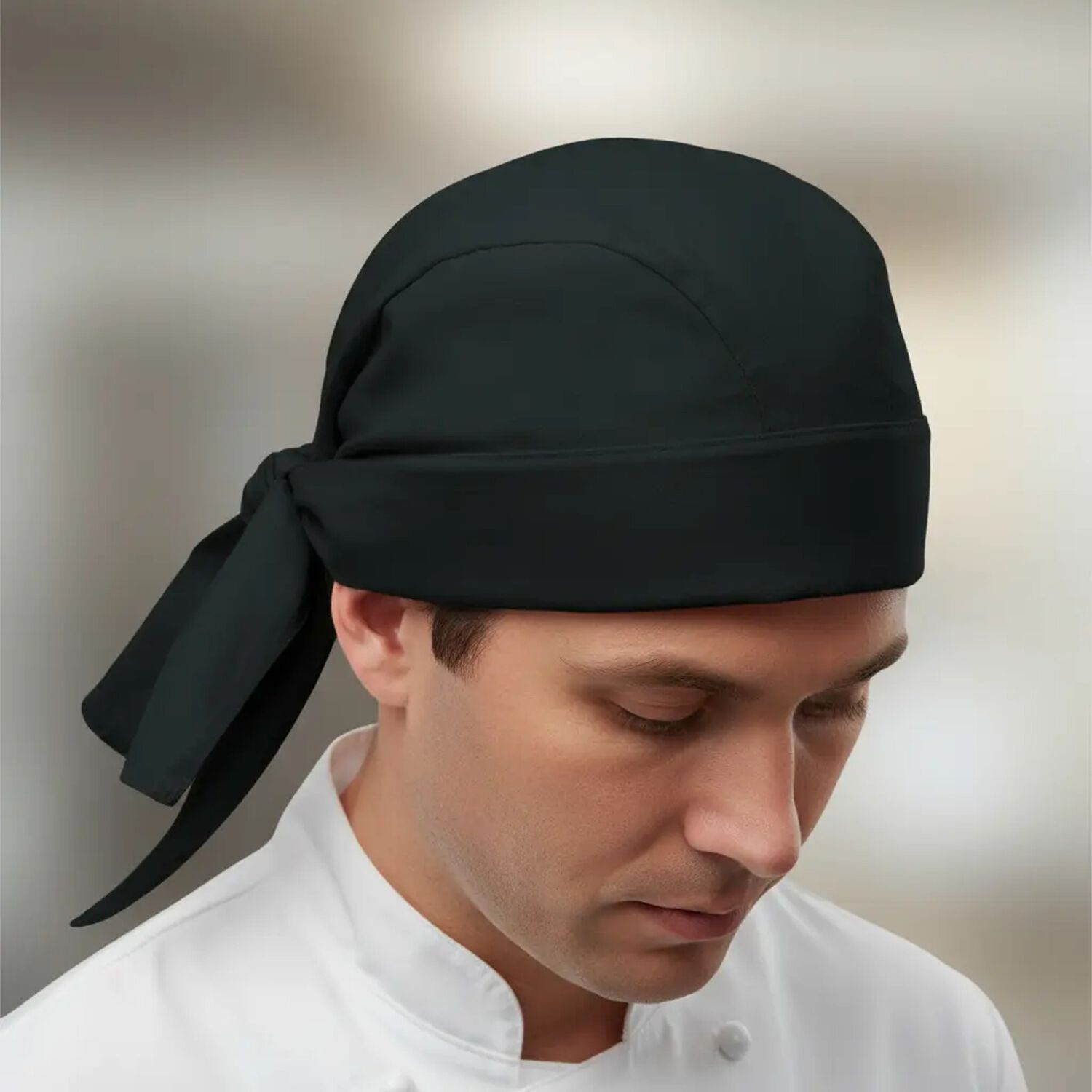 Gorro O Bandana De Cocina Chef Con Lazo Amarrable image number 13.0