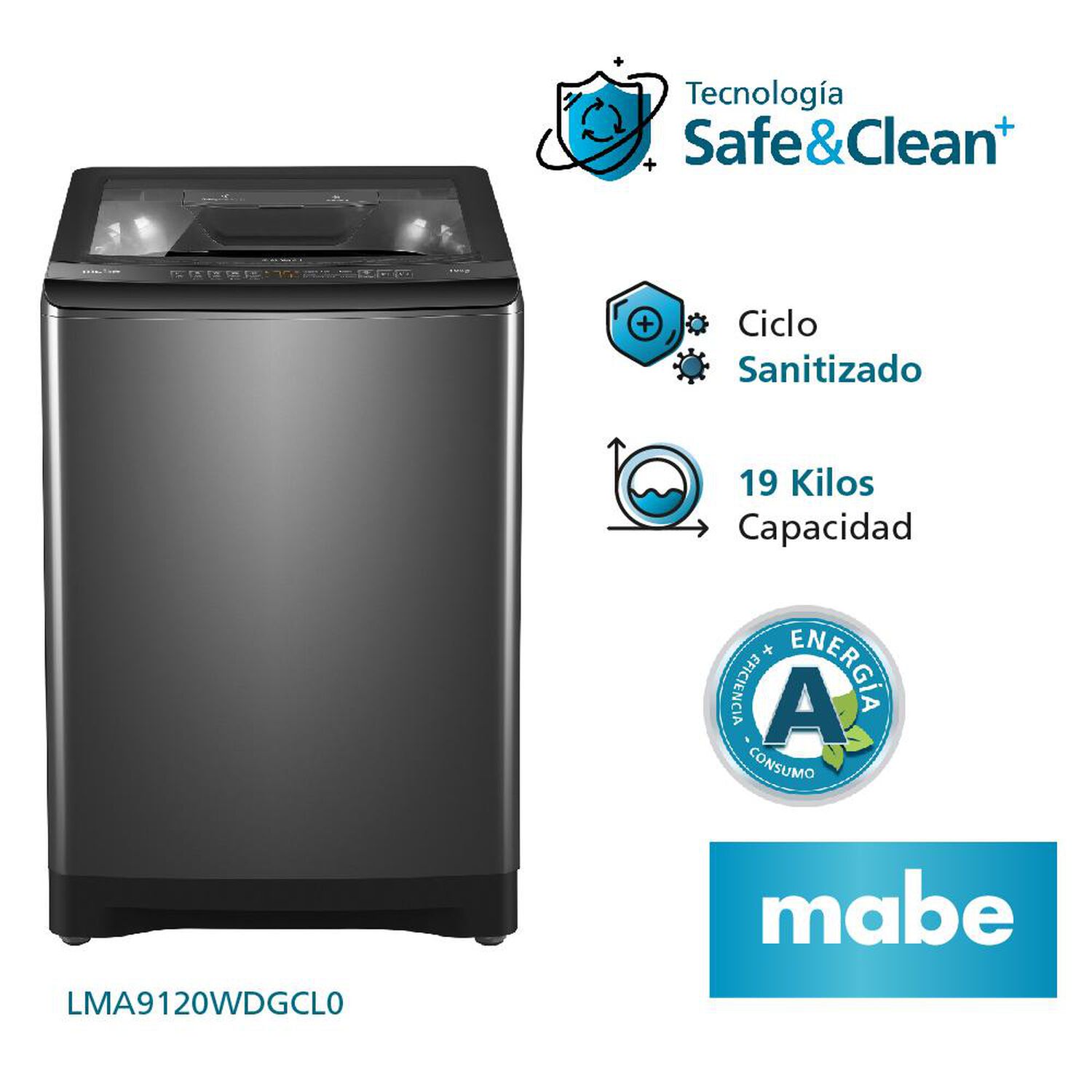 Lavadora Mabe LMA9120WDGCL0 / 19 Kg image number 2.0