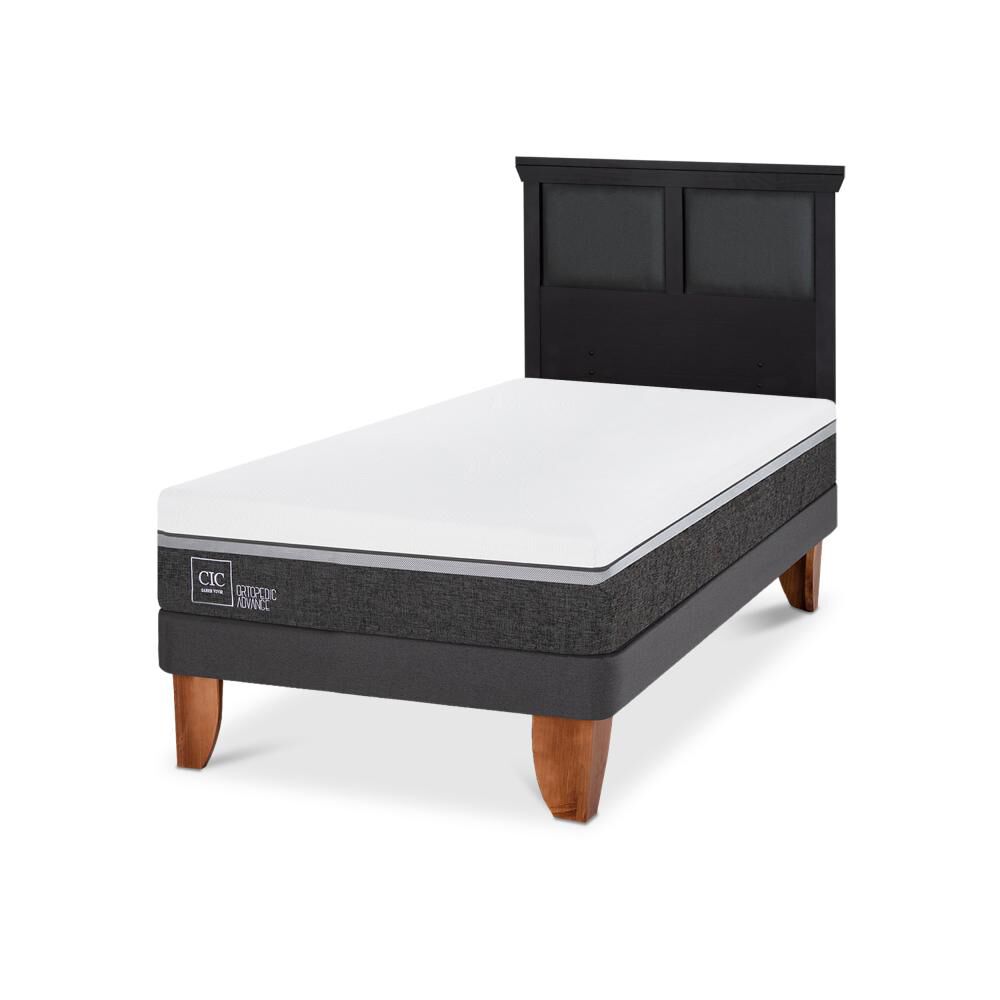 Cama Europea Cic Ortopedic Advance / 1.5 Plazas / Base Normal + Respaldo image number 4.0