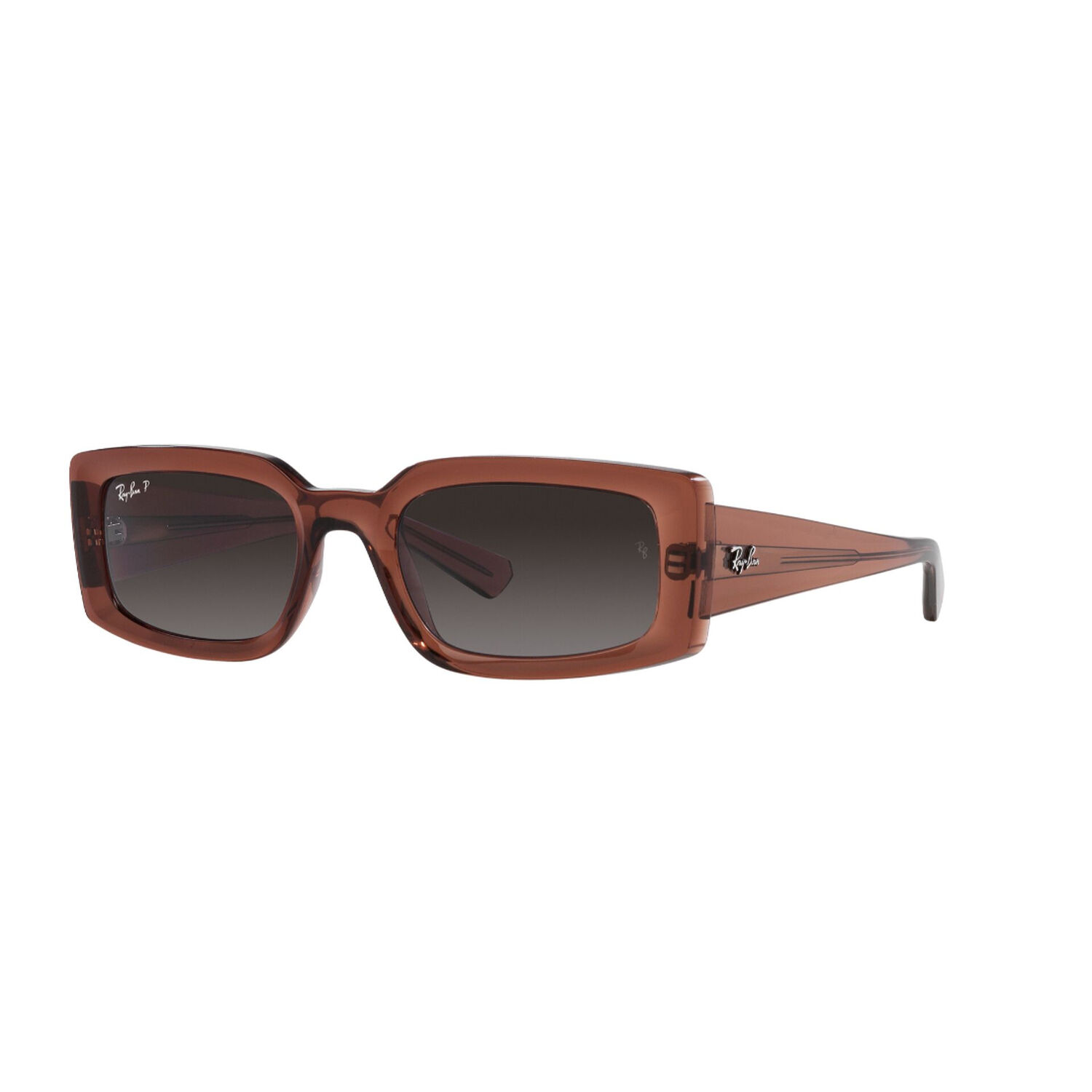 Lentes De Sol Kiliane Transparent Brown Polarizados Bio-based Sustentable Ray-ban image number 1.0