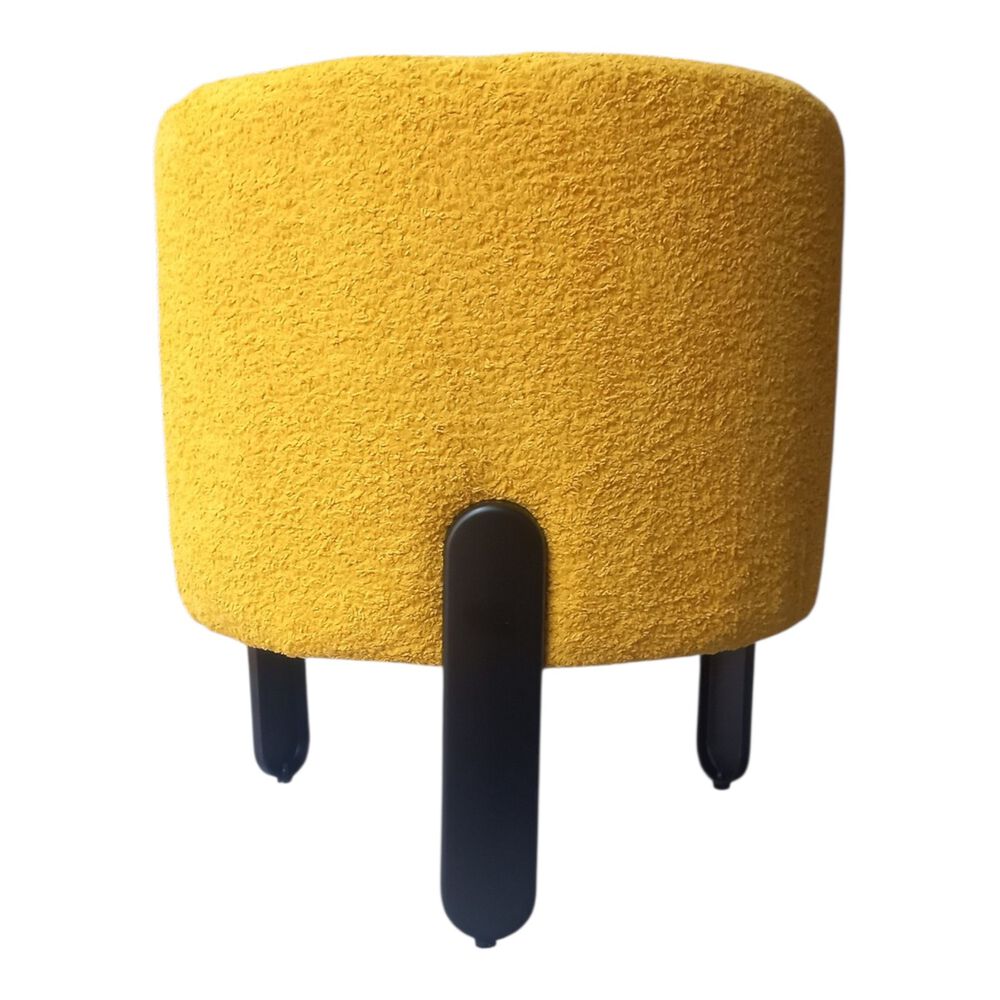 Pouf Redondo Amarillo 3 Patas 40 X 40 X 45 De Alto image number 1.0