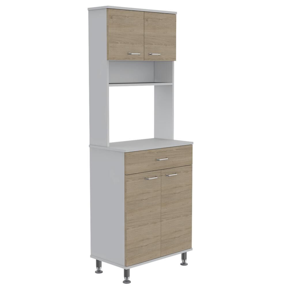 Mueble Cocina 60 + Barra De Cocina + Optimizador Kitchen - Rovere / Blanco Tuhome image number 3.0