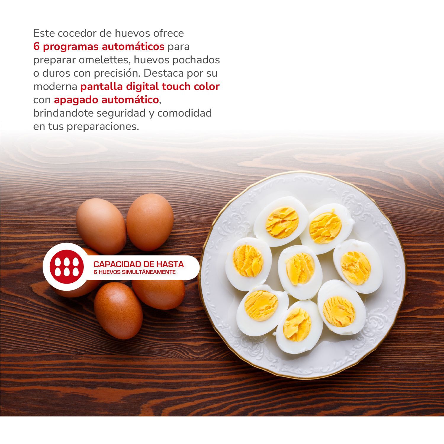 Cocedor De Huevos Thomas Th-85dc / 6 Huevos / 380 Watts image number 2.0