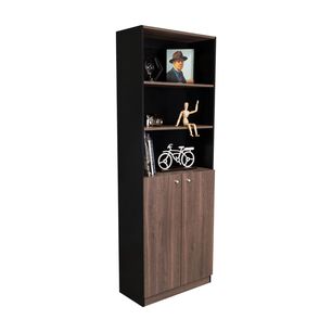 Estante Organizador De Libros 2 Puertas 180,6x62,8x29,9 Cm