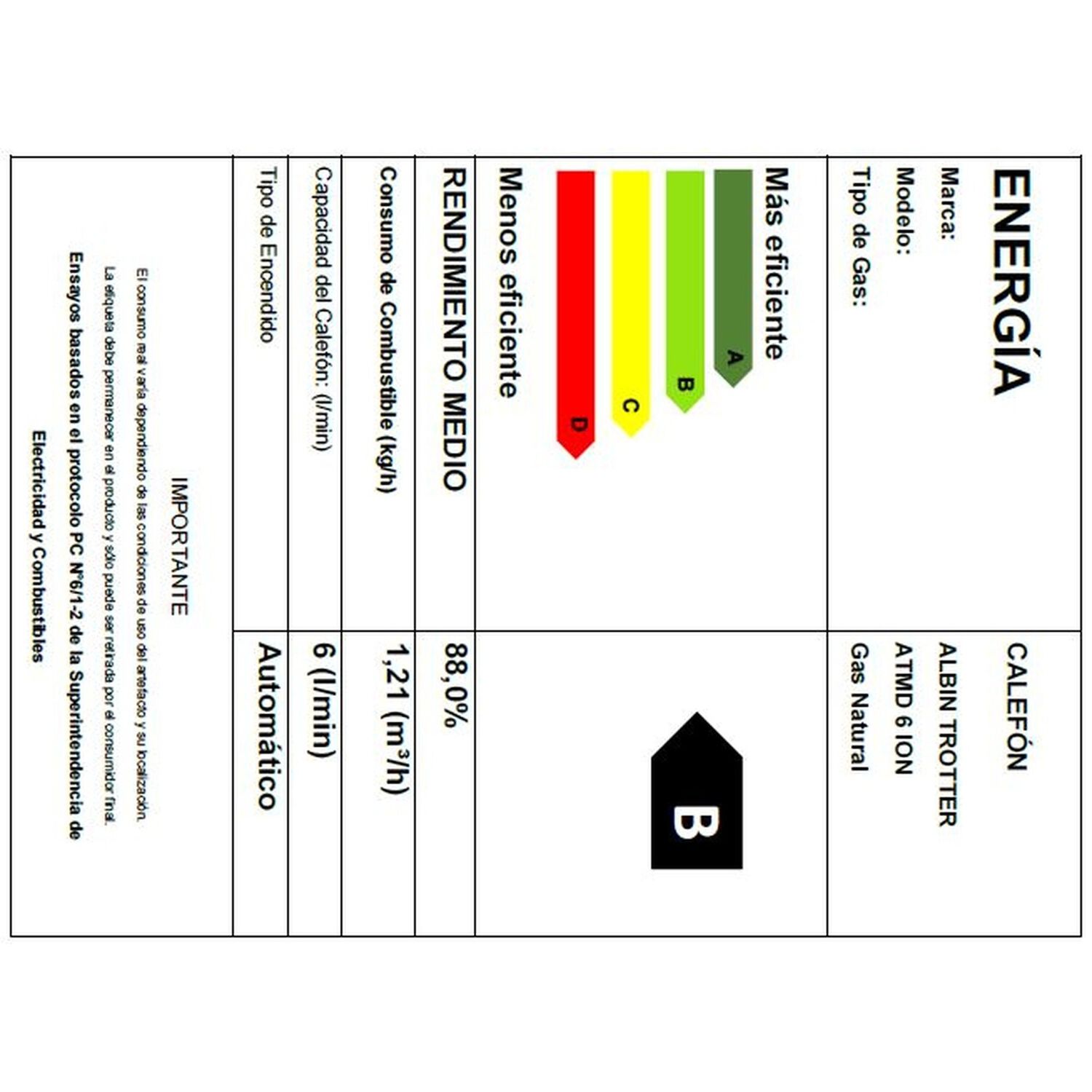 Calefont Albin Trotter 6 Litros Tiro Natural Gas Natural image number 6.0