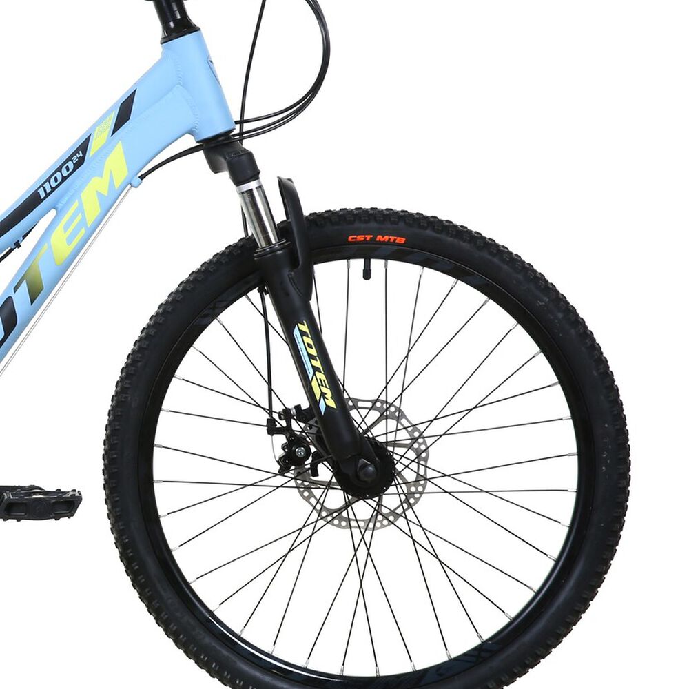 Bicicleta Totem Mtb Aro 24 Modelo 1100 Celeste image number 4.0
