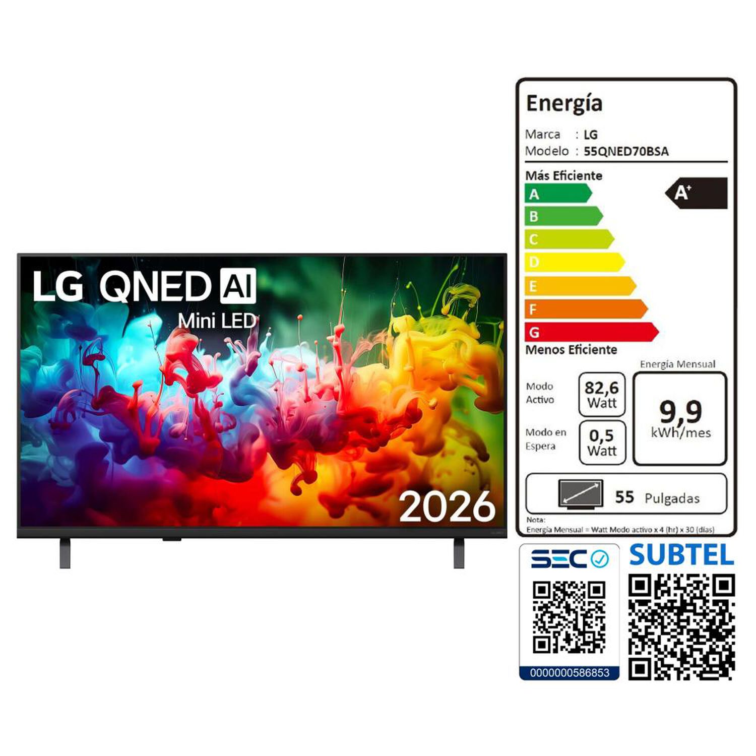 Led 55" LG 55QNED70BSA / Ultra HD 4K / Smart TV image number 13.0