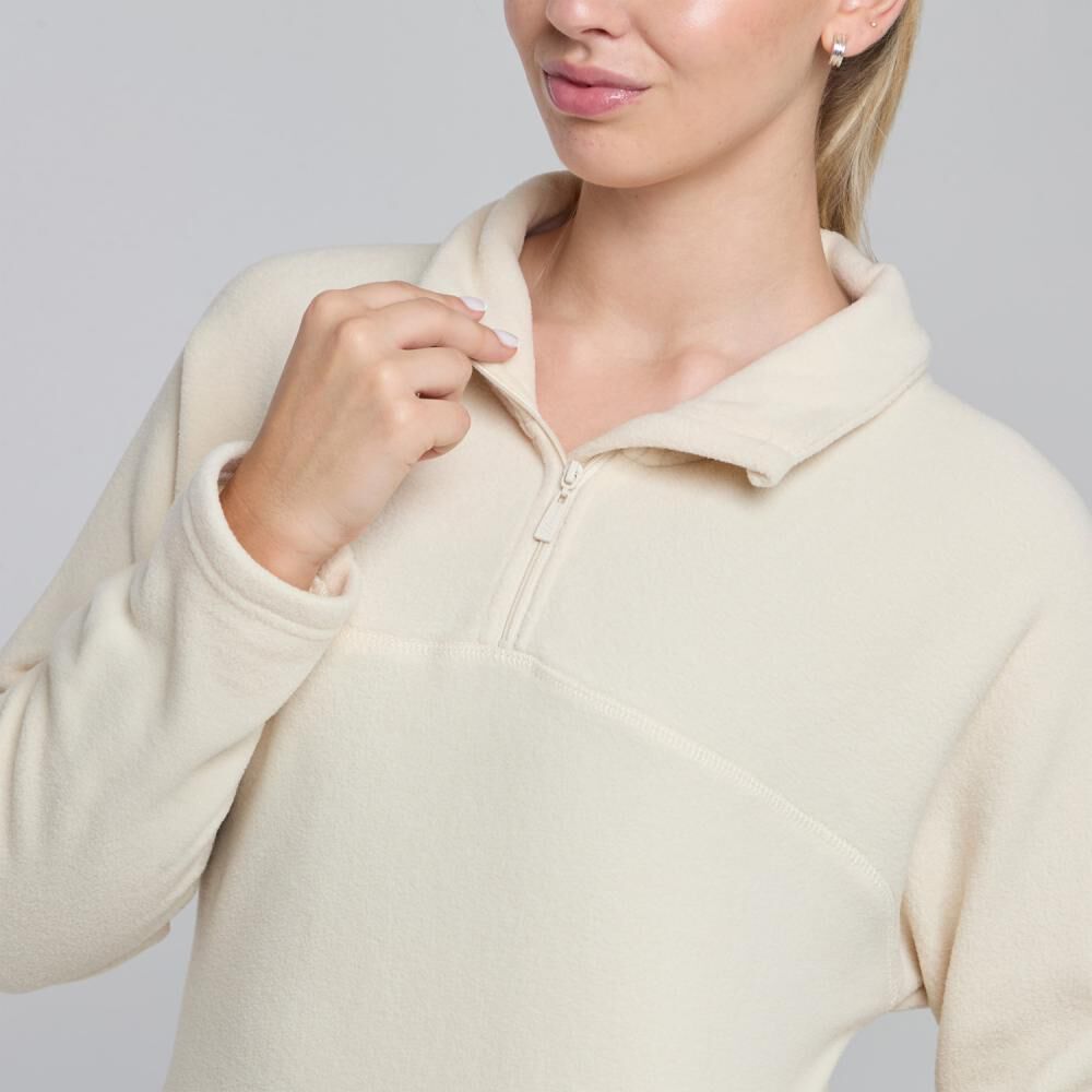 Polerón Deportivo Liso Slim Cuello Redondo Mujer Wetland image number 4.0