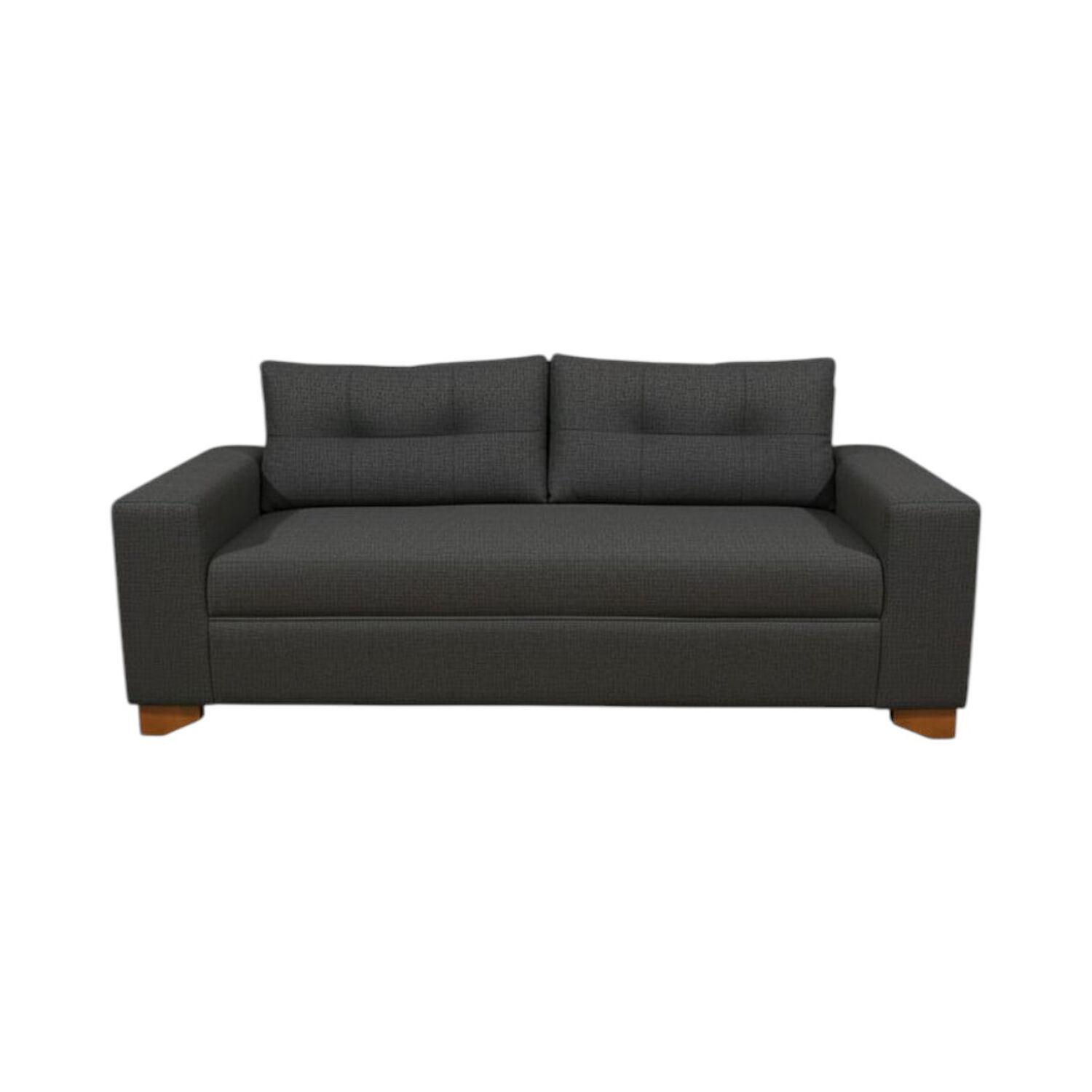 Sofa Paris Dos Cuerpos Lino Gris Oscuro image number 0.0