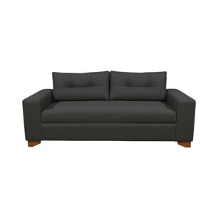 Sofa Paris Dos Cuerpos Lino Gris Oscuro