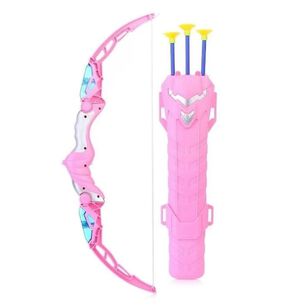 Juguete Arco Y Flechas Con Luces Rosado Infantil