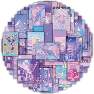 Stickers Aesthetic Mural Pegatinas (60 Unidades)