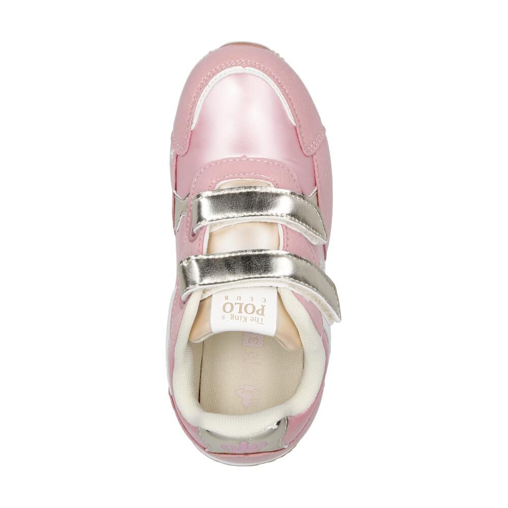 Zapatilla Infantil Niña The King's Polo Club Pink image number 4.0