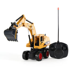 Cami&oacute;n Excavadora Con Luces Sonido Y Bater&iacute;a Recargable