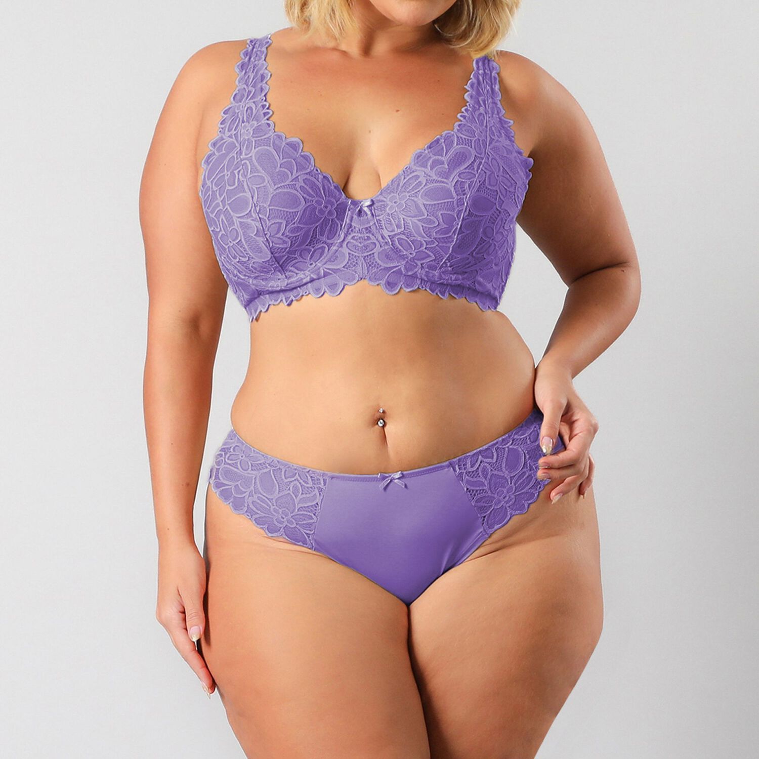 Sosten Bralette Encaje Flor Flores Mujer 13500-242 image number 2.0