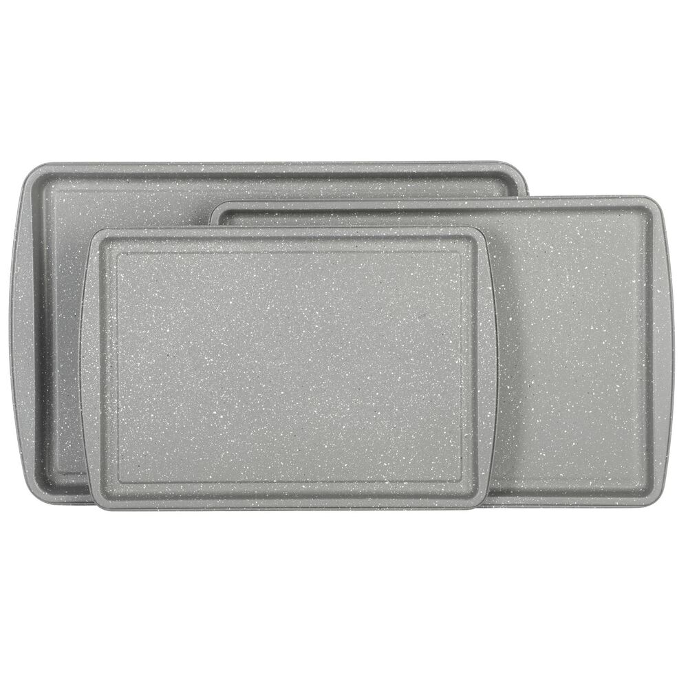 Set Bandejas Para Hornear Acero Al Carbono Antiadherente Greystone / 3 Piezas image number 0.0