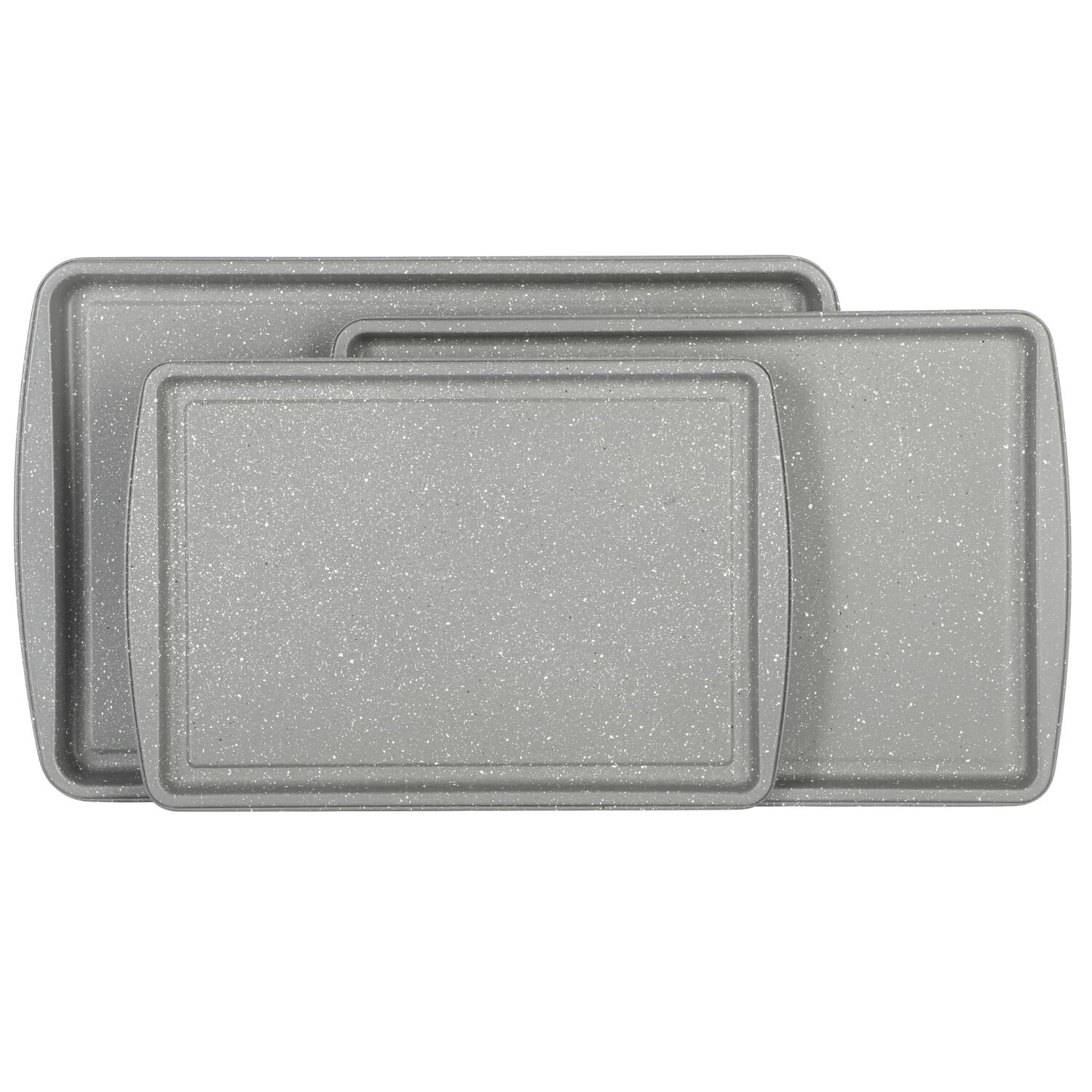 Set Bandejas Para Hornear Acero Al Carbono Antiadherente Greystone / 3 Piezas image number 0.0