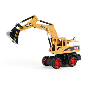 Cami&oacute;n Excavadora Con Luces Sonido Y Bater&iacute;a Recargable