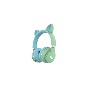Audífonos Para Niños Bluetooh Con Orejas Led Verde - Ps