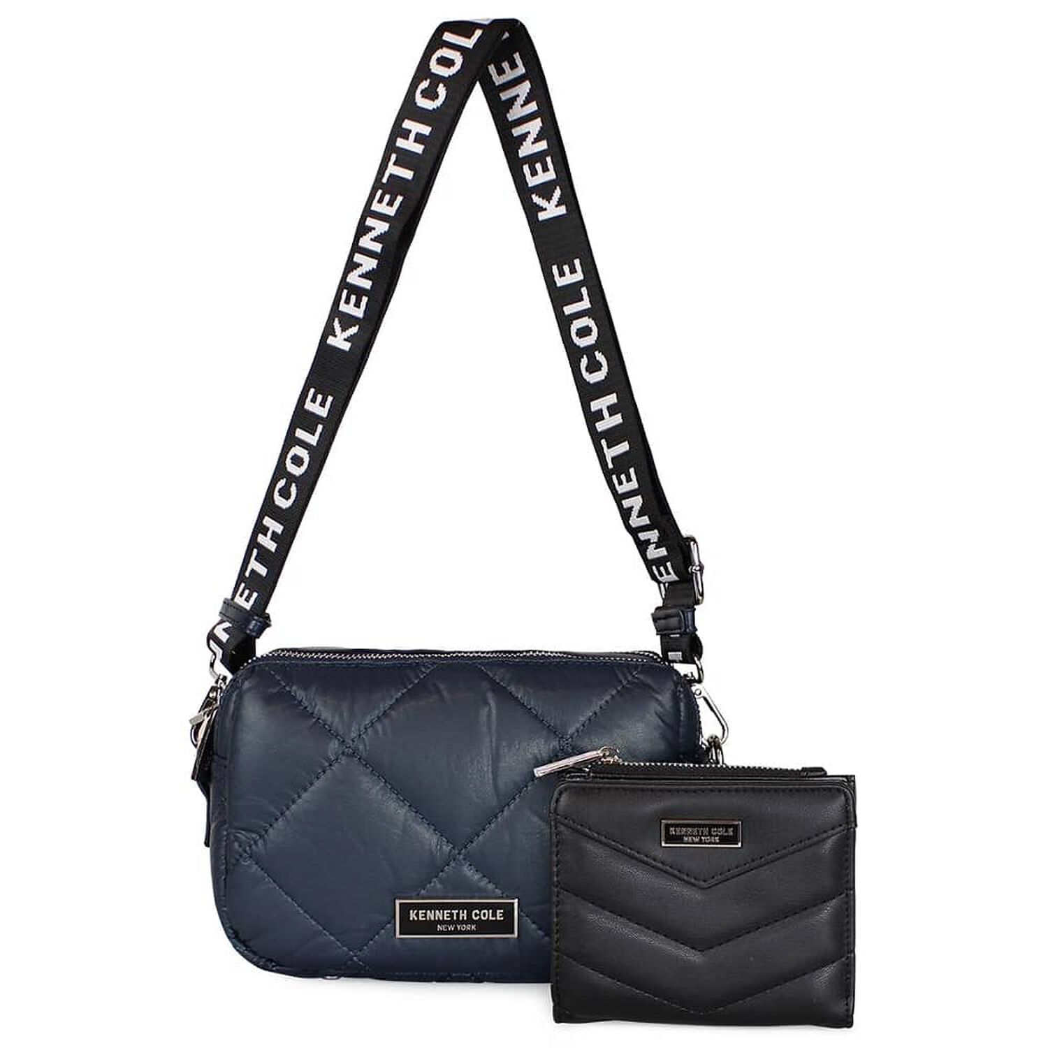 Cartera Acolchada Peyton + Billetera Abella Azul Kenneth Cole image number 0.0