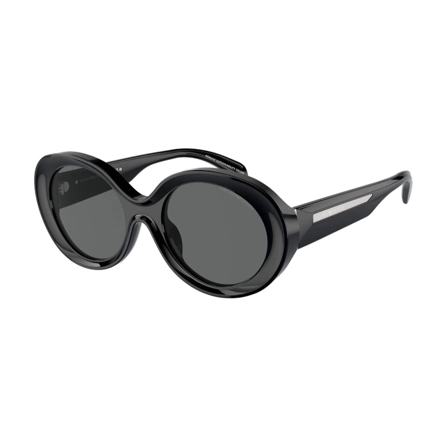 Lentes De Sol Negro Pulido Sustentable Emporio Armani image number 1.0