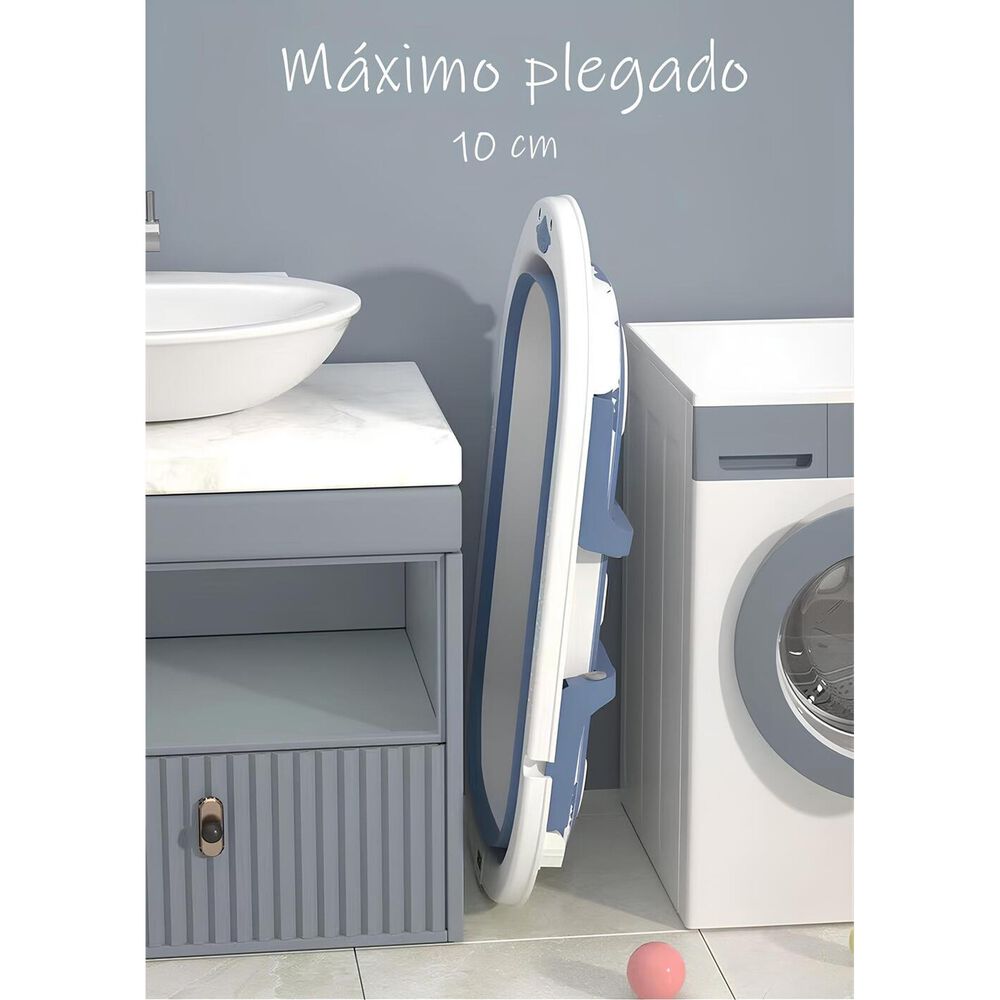 Ba&ntilde;era Plegable Con Term&oacute;metro Cojin Y M&aacute;s Accesorios Rosada image number 6.0