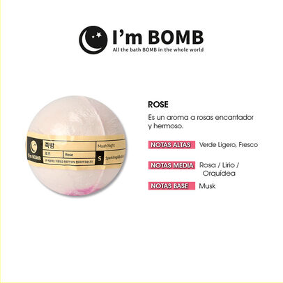 Bomba De Tina Efervescente Rose 120g Im Bomb