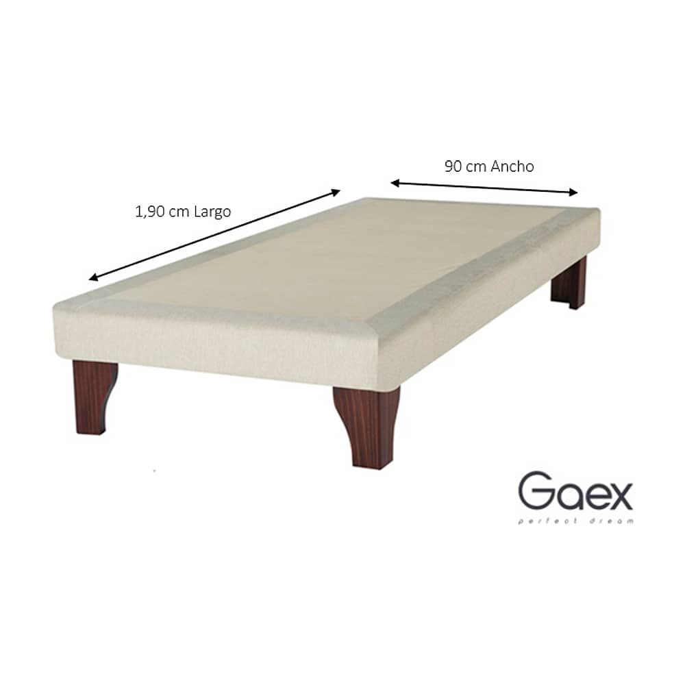 Cama Europea 1 Plaza 190 Respaldo Atacama image number 2.0